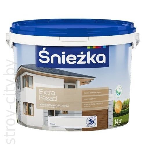 Краска акриловая фасадная Sniezka Extra Fasadowa, 5л