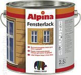 Специальная эмаль для окон и дверей Alpina Fensterlack, 0,75л