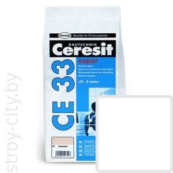 Фуга для узких швов Ceresit CE33 super "белая" 2кг