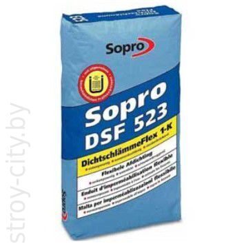 Гидроизоляция бассейнов глубиной до 5м Sopro DSF523, 20кг