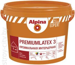 Матовая латексная краска Alpina Expert Premiumlatex 3, 10л