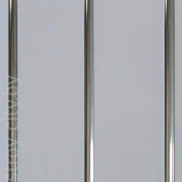 Панель ПВХ "Трехсекционная серебро" шир. 0,24 м.п. длина 3,0 м.п