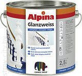 Универсальная белая глянцевая эмаль Alpina Glanzweiss